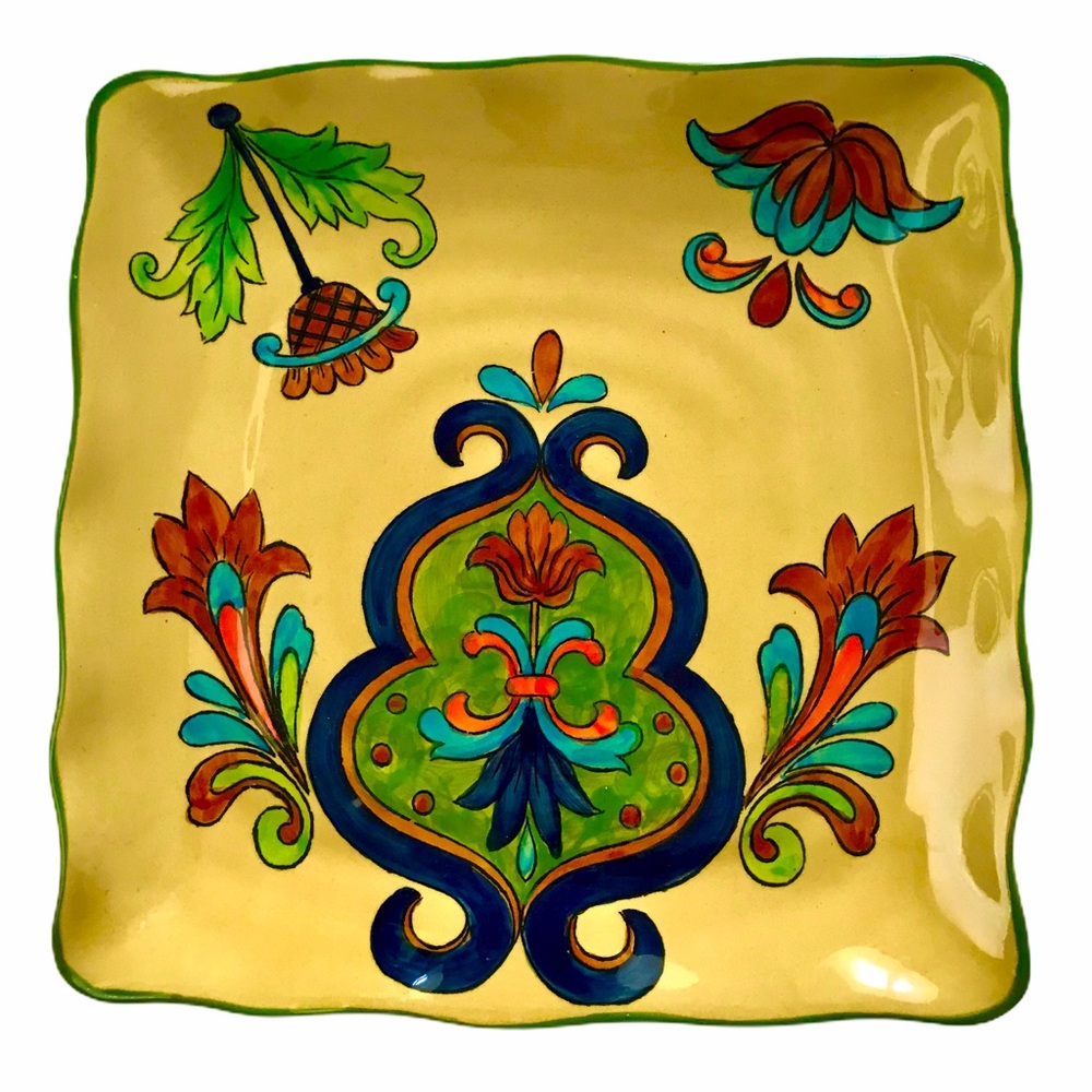 Square TaLavera Ceramic Platter
